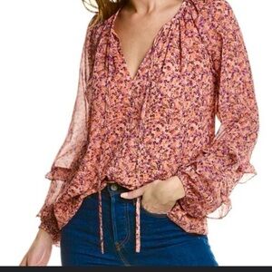 Ramy Brook Macey Floral Blouse